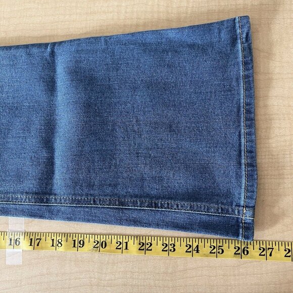 Mossimo Dutti Women's Blue Denim Jeans Size 8 Boot Cut High Rise Stretch NWT - Picture 12 of 13